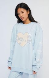 Boys Lie Light Blue Unbreakable Crew Neck Sweatshirt Photo 0
