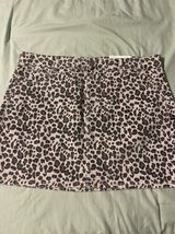 Leopard Corduroy Mini Skirt Photo 0