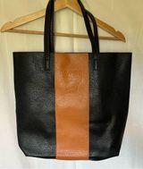 MCM NWOT  Tote Bag black camel shopper tote Photo 0