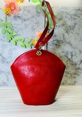 Furla Italy GENUINE Leather Color Red Orange Photo 0