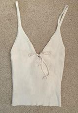 PacSun White Tank Top Photo 0