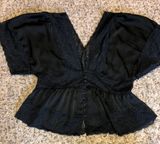 Forever 21 Satin Lace Trim Top Photo 0