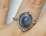 Labradorite Ethnic  Gemstone Ring size - 6.75 Photo 0
