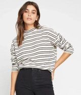 Sanctuary  Alea Striped Mock Neck Pullover Sweater Photo 0