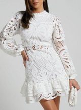 Showpo Mini Dress White Photo 0