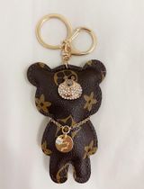 Handmade 💝  Luxury Leather Bear Keychain Photo 0