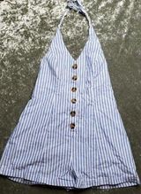 Kimchi Blue Striped Halter Romper Photo 0
