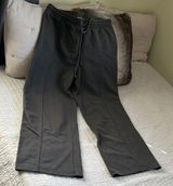 Angel kiss washed gray cotton boho comfy lounge pull on wide leg pant L Photo 0