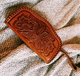 Handmade Leather Clutch Brown Photo 0