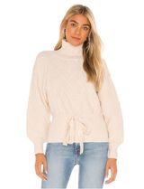 Revolve Tularosa Fern Blouson Cable Sweater in Toast Size XS Photo 0