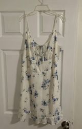 Abercrombie & Fitch Blue And White Dress Photo 0