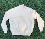 Appleseed’s VINTAGE LIGHT YELLOW TURTLE NECK RIBBED KNIT SWEATER Photo 0