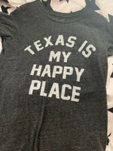 TEXAS is My Happy Place Tee Black Size L Photo 0