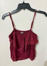 Charlotte Russe Crop Top Burgundy Photo 0