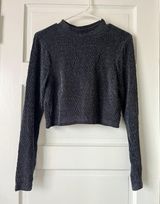 Speechless Sparkly Crop Top Photo 0