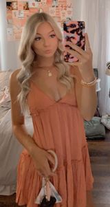 Coral dress Pink Size XS Photo 0