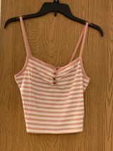 striped pink tank top Photo 0