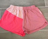 Target Colorblock Pink Sweatshorts Photo 0