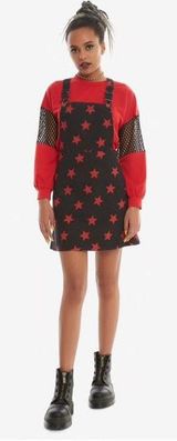 Hot Topic Denim Overall Star Dress Photo 0