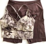 Gymshark S/M Pocket Shorts & Elevate Longline Sports Bra Set Photo 0