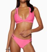 Ramy Brook Starla Bikini Top Dove Bikini Bottom Pink Size Medium Photo 0