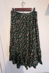 Umgee  Green midi skirt with floral design  Photo 0