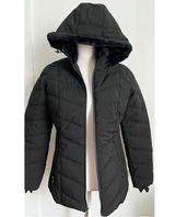 Nautica • NWT Black Quilted Hooded Jacket Photo 0