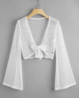 SheIn Crotchet cropped blouse Photo 0