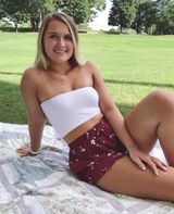 Flowery Flow Shorts Red Size M Photo 0