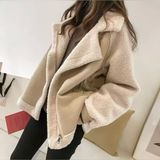 Oversized beige Sherpa shaket jacket size L Photo 0