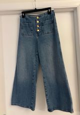 ZARA Wide-Leg Jeans Denim Photo 0