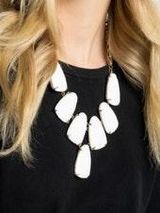 Kendra Scott Harlow White Statement Necklace Photo 0
