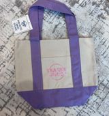 Trader Joe's Pastel Mini Canvas Tote Bags NWT 2025 LIMITED EDITION NWT purple Photo 0