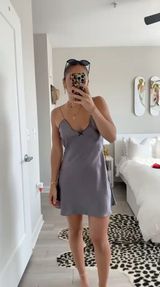 Satin Slip Dress Photo 0