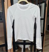 Lululemon Swiftly Tech Long Sleeve Shirt 2.0 Race Length tee white waist top Photo 0