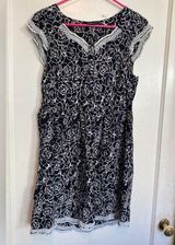 Dorothy Perkins  Black and White Pattern Mini Dress Size 10 EUC Photo 0