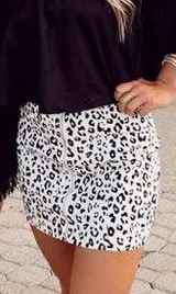 Forever 21 Leopard Print Skirt  Photo 0