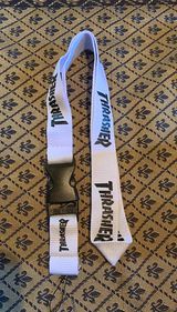 White Thrasher Lanyard Keychain  Photo 0