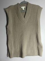 Rib-knit Sweater Vest sz small/medium Photo 0