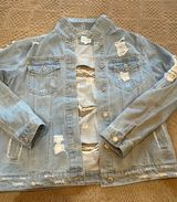 Denim Distressed Jacket Photo 0