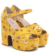 Miu Miu Daisy Platform Heels Photo 0