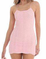 Pink Crochet Mini Dress- Photo 0