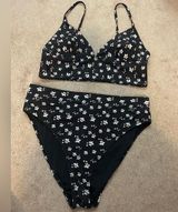 Floral Black Bikini Set Photo 0