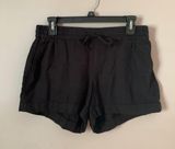 Old Navy Black & White Linen Shorts Photo 0
