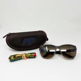 Maui Jim Ailana Sugar Cane Polarized Classic Oversized Brown Sunglasses w/ Case Photo 0
