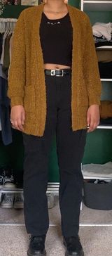 American Eagle Outfitters Yellow/Gold Cardigan Photo 0