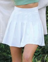 SheIn Pleated White Skirt Photo 0