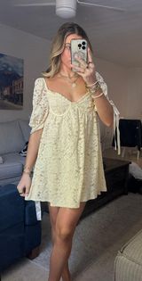 Lace Babydoll Mini Dress Photo 0