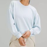 Lululemon Perfectly Oversized Cropped Crew Softstreme POWDER BLUE  Photo 0