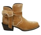 Suede‎ Justin Boots Square Toe Western Cowgirl Photo 0